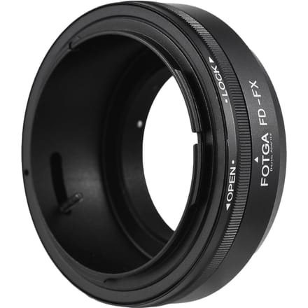 FOTGA Handmatige Lens Mount Adapter Ring Aluminiumlegering voor Canon FD Mount Lens naar Fuji zwart