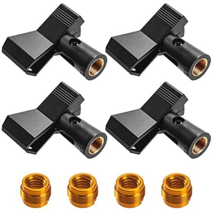 Universele Microfoonhouder met Schroefadapter - 4 Stuks