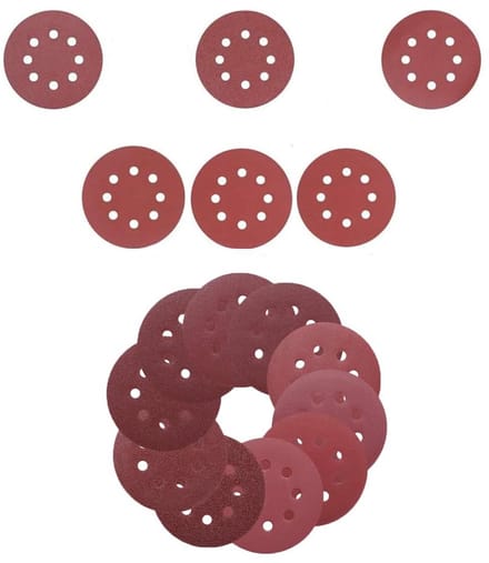 Dailygoods- Schuurschijven 100 stuks - Schuurpapier 8-gaats - Diameter 12,5 cm
