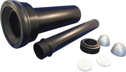Wisa Aan-Afvoergarnituur V/Wandcloset Verlengd 300Mm.L.