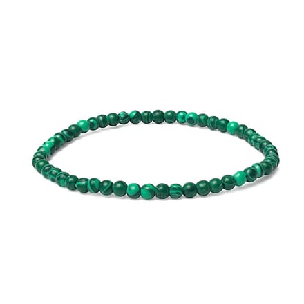 Armband malachiet- diameter kraal ±1.2 cm