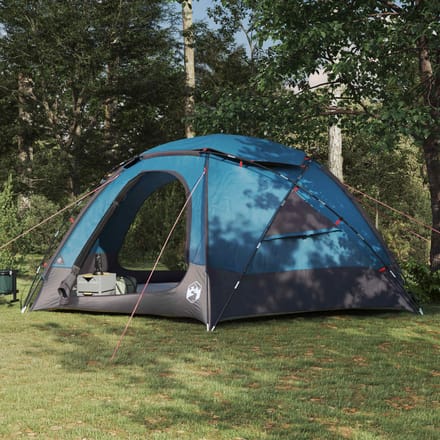 vidaXL - Dometent - met - Verwijderbare - Regenfly - 12-persoons - Blauw