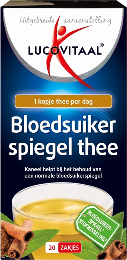 Lucovitaal Bloedsuikerspiegel thee 20 zakjes