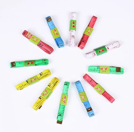 meetlint - budget - centimeter - Liniaal - 150 cm - diverse kleuren / willekeurig geleverd