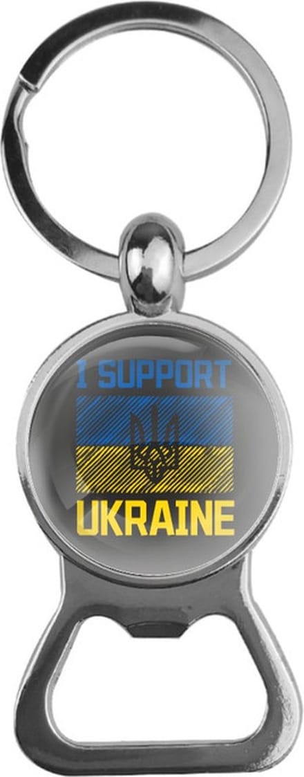 Bieropener Glas - I Support Ukraine - Oekraine
