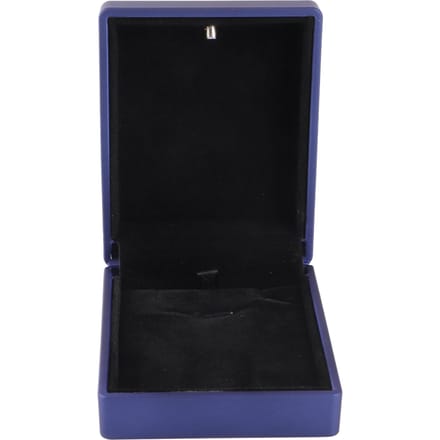 Trouwring Doos Container Sieraden Hanger Houder Opbergkoffer LED Licht (Blauw voor hanger) blauw