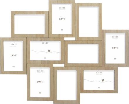 Deknudt Frames multifotolijst S68UC3 P10 - naturel - houtfineer - 10x 10x15