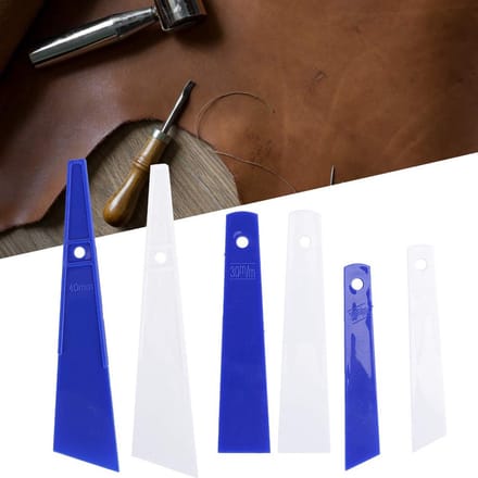 Dailygoods- Lijmschraper 6-delig - Stevig Plastic - Lichtgewicht - DIY Applicator - Geschikt voor Leer - Handige Opberging - Lijmspreader