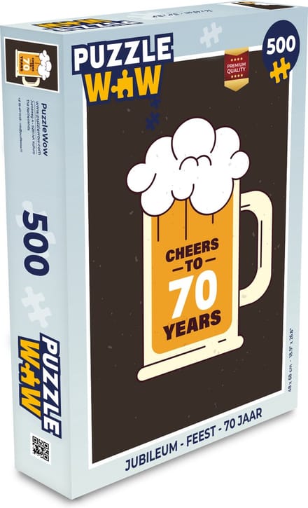 Puzzel Jubileum - Feest - 70 Jaar - Legpuzzel - Puzzel 500 stukjes