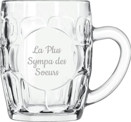 Bierpul gegraveerd - 55cl - La Plus Sympa des Soeurs