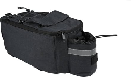 Fietstas Zwart - Koeltas - 7 Liter - Flessenhouder - Klittenband - Polyester -