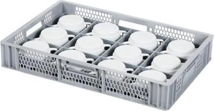 Glazenkrat - voor 12 glazen - max. glashoogte 72 mm - max. Ø 116 mm