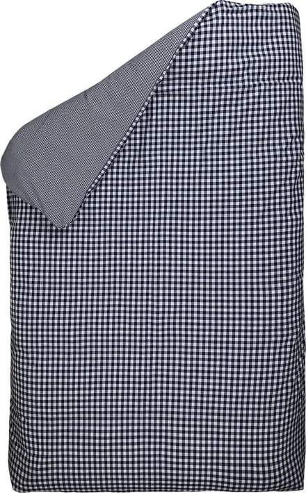 BINK Bedding Dekbedovertrek BB ruit marine - Ledikant (100x135 cm - geen sloop) - boerenbont blauw