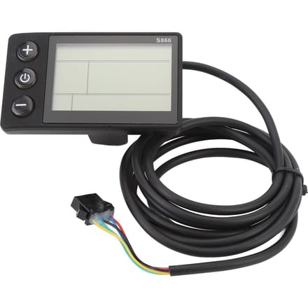 Fiets Display Meter SM 5 Pin Stekker Waterbestendig S866 LCD Display Paneel met Achtergrondverlichting voor Elektrische Scooter white