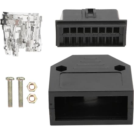 16-Pin Universele OBD2 Stekker Manlijke Connector OBD Connect Adapter Kit Auto Diagnostische Scan Tool gray
