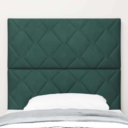 vidaXL - Hoofdbord - Donkergroen - 100 - cm - Fluweel