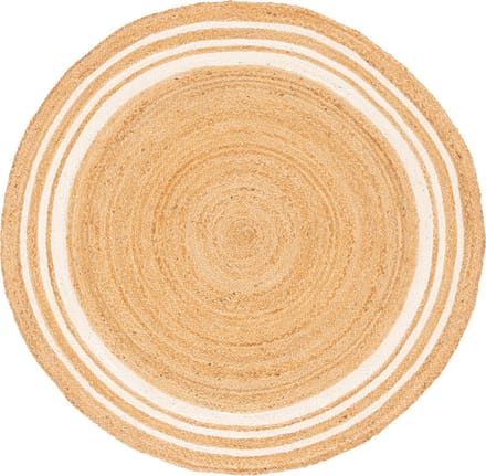 Pergamon Natuurvezeltapijt Jute Salsa Stripes Rond
