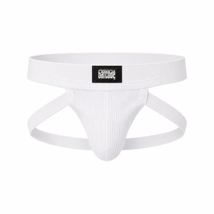 Barcode Berlin Anton Jockstrap White - MAAT M - Heren Ondergoed - Jockstrap voor Man - Mannen Jock