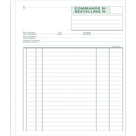 Exacompta - Bestelbonboek  FR/NL 210x180mm 50pag 2-voud