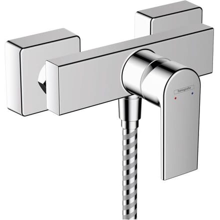 Hansgrohe Vernis Shape Eengreeps douchekraan - opbouw - hoogglans chroom