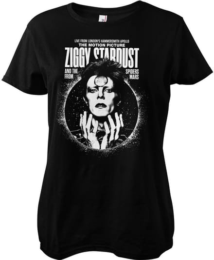 David Bowie Dames-T-shirt Ziggy Stardust Girly PS-5-DBO003-H68-7