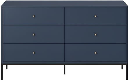 Vente-unique Ladekast BOGDAN - 6 laden - Blauw