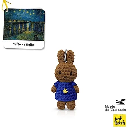 Sleutelhanger Just Dutch VanGogh x Miffy - Melanie Nuit Etoilée