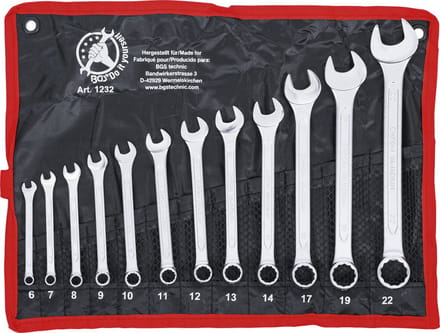 BGS Steekringsleutelset 6 - 22 mm 12 delig