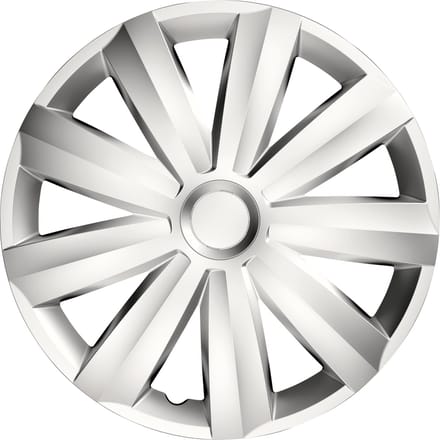 Carpoint Wieldoppen Venture 16 Inch Abs Zilver Set Van 4