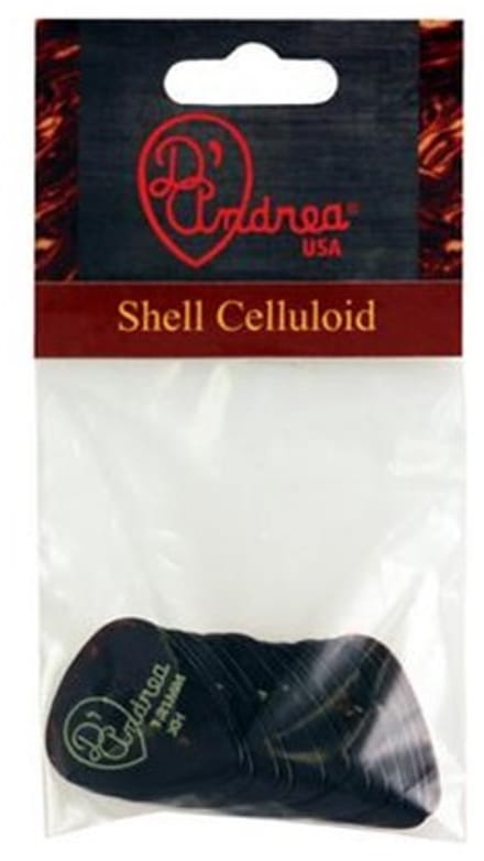 D'Andrea - Shell Celluloid - Plectrum - Extra Heavy - 1.21 mm - 12-pack