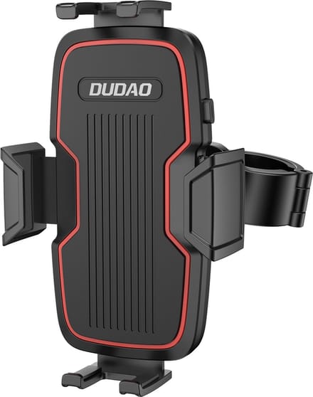 Dudao Universele Telefoon Motor Stuurhouder (4.6-10 cm breed) Zwart-Rood