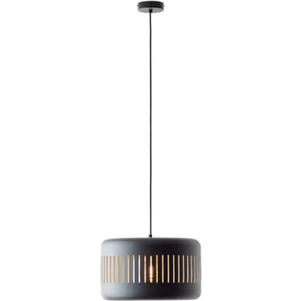 Brilliant Tyas - Hanglamp - E27 max 1x60W - Zwart/Goud