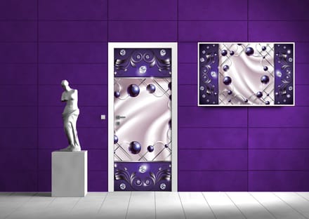 Purple Diamond Abstract Modern Photo Wallcovering