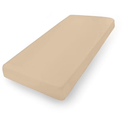 Matex CLASSIC Serie - Jerseylaken met Elastiek - 150x190/160x200 - Donker Beige