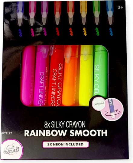 Craft Universe - Krijtmarkers- Silky Crayon-8 stuks