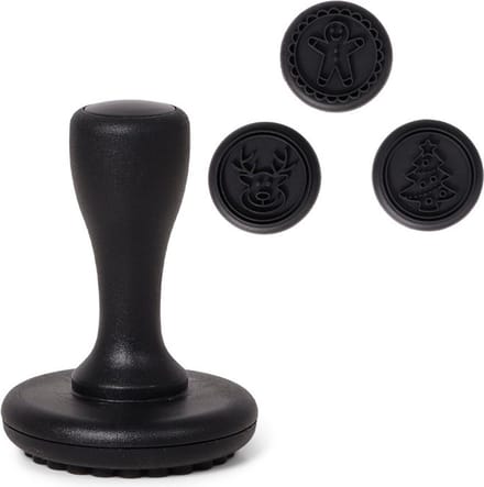 SENZA Koekjes Stempel - Kerststempels - 3 Opzetstukken - Zwart