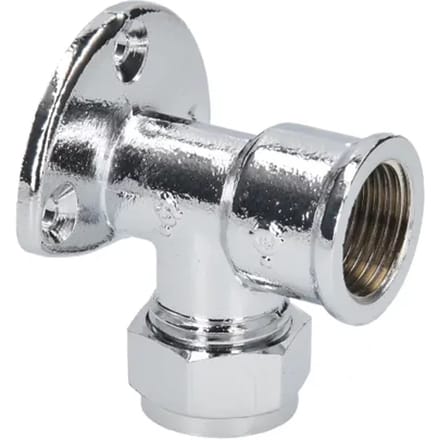 Sanivesk Knel Muurplaat Chroom 15mm X 1/2"f