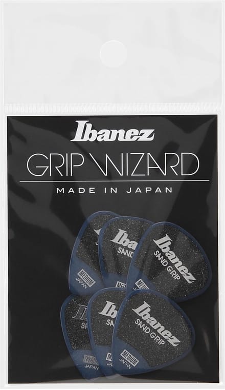 Ibanez PA16MSG-DB Sand Grip Plectrums 0.8mm (Dark Blue) - Plectrum set