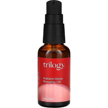 Trilogy, Instant Glow Rosehip Oil, 1 fl oz (30 ml) black