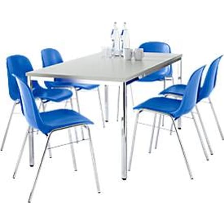 6 stoelen BETA, blauw