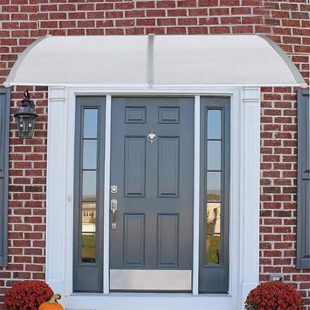 Deur Luifel - Regenopvang - Bescherming Deur - Dubbelwandig Polycarbonaat - 60x120cm - Transparant