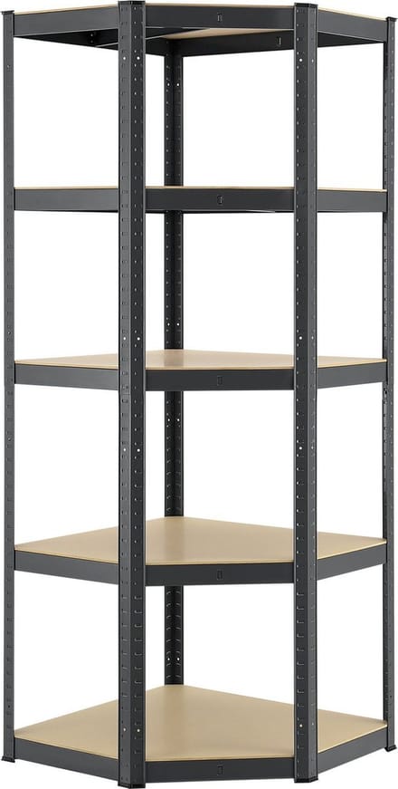 Stellingkast / Magazijnstelling / Opbergkast - Corner Basic - 180 x 70 cm - Grijs