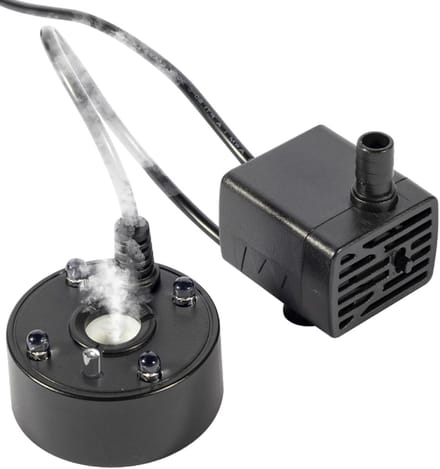 Water Verstuiver - Mist Maker - Decoratieve Sfeer - Verstelbare Mist - 6x5x6 cm - Zwart
