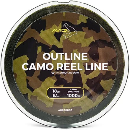 Avid Carp Outline Camo Reel Line (1000m) - Maat : 15lb - 0.33mm - 6.8 kilo