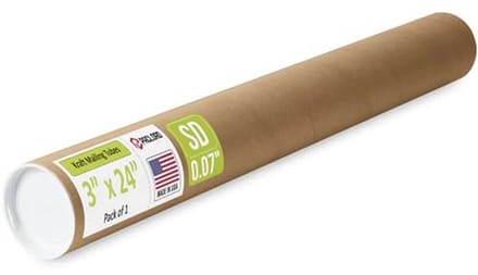 Versterkte Kraftpapier Mailing Tube 3" x 24" - 100% Recyclebaar
