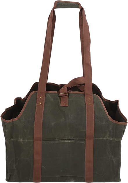 Hout Transporttas - Draagbare Houtzak - Haardhout Vervoeren - Extra Groot Canvas - 60x29 cm - Niet gespecificeerd