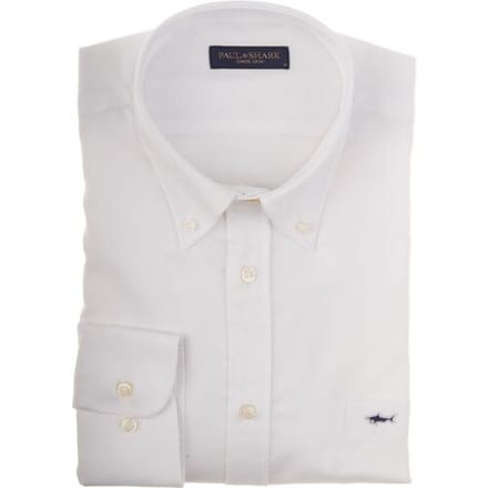 Paul & Shark Overhemd Shark Basic Oxford Wit / male