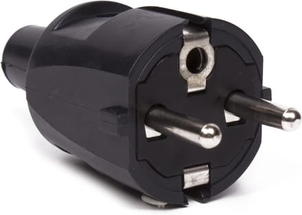 Benson Stekker - PVC - Randaarde - Zwart - Compact - Veilig - Betrouwbaar