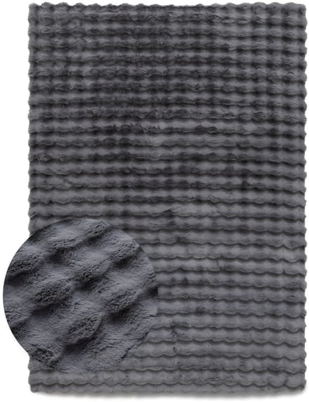 Fluffy vloerkleed - Cloud zilver 80x150