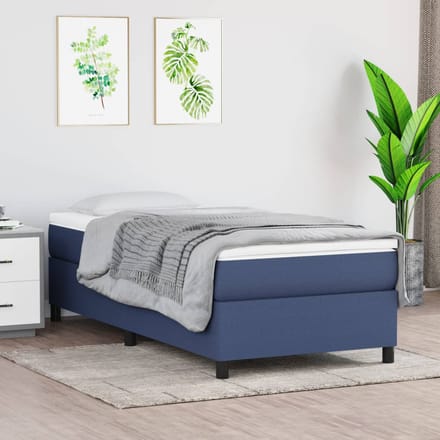 vidaXL - Boxspring - bed - 80x200 - cm - stof - blauw